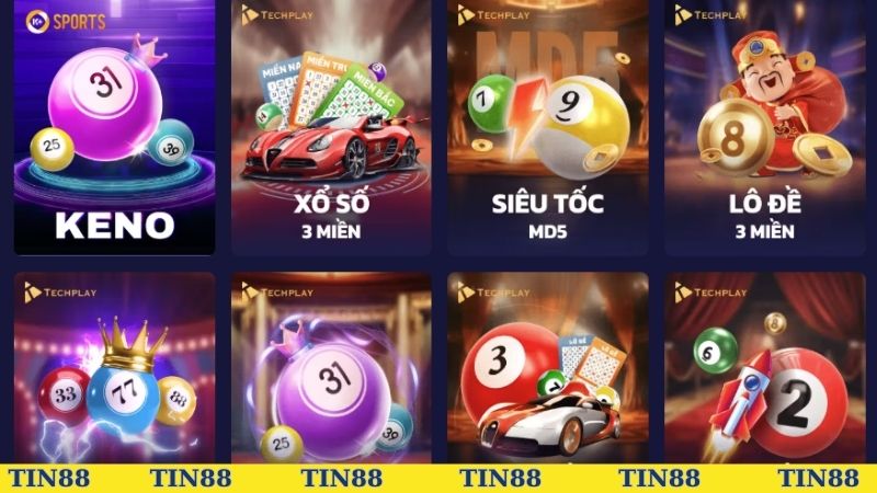 Một số sảnh lô đề được hội viên yêu thích tại nhà cái TIN88