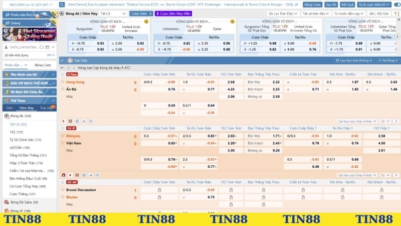 Thể thao TIN88 - Sảnh game có 1 0 2 cho dân cược